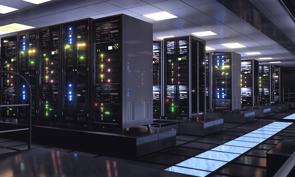 Concept of computing and digital storage center
