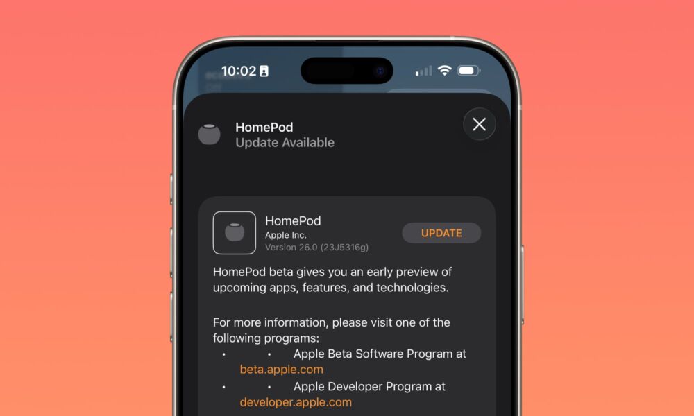 HomePod Software 26 Public Beta hero