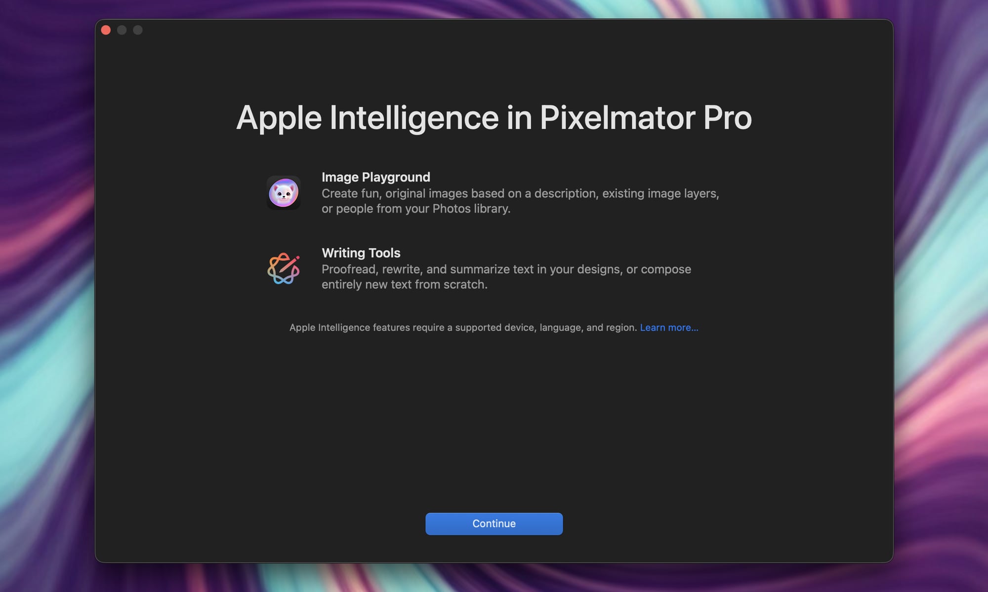 Pixelmator Pro 3.7 with Apple Intelligence hero