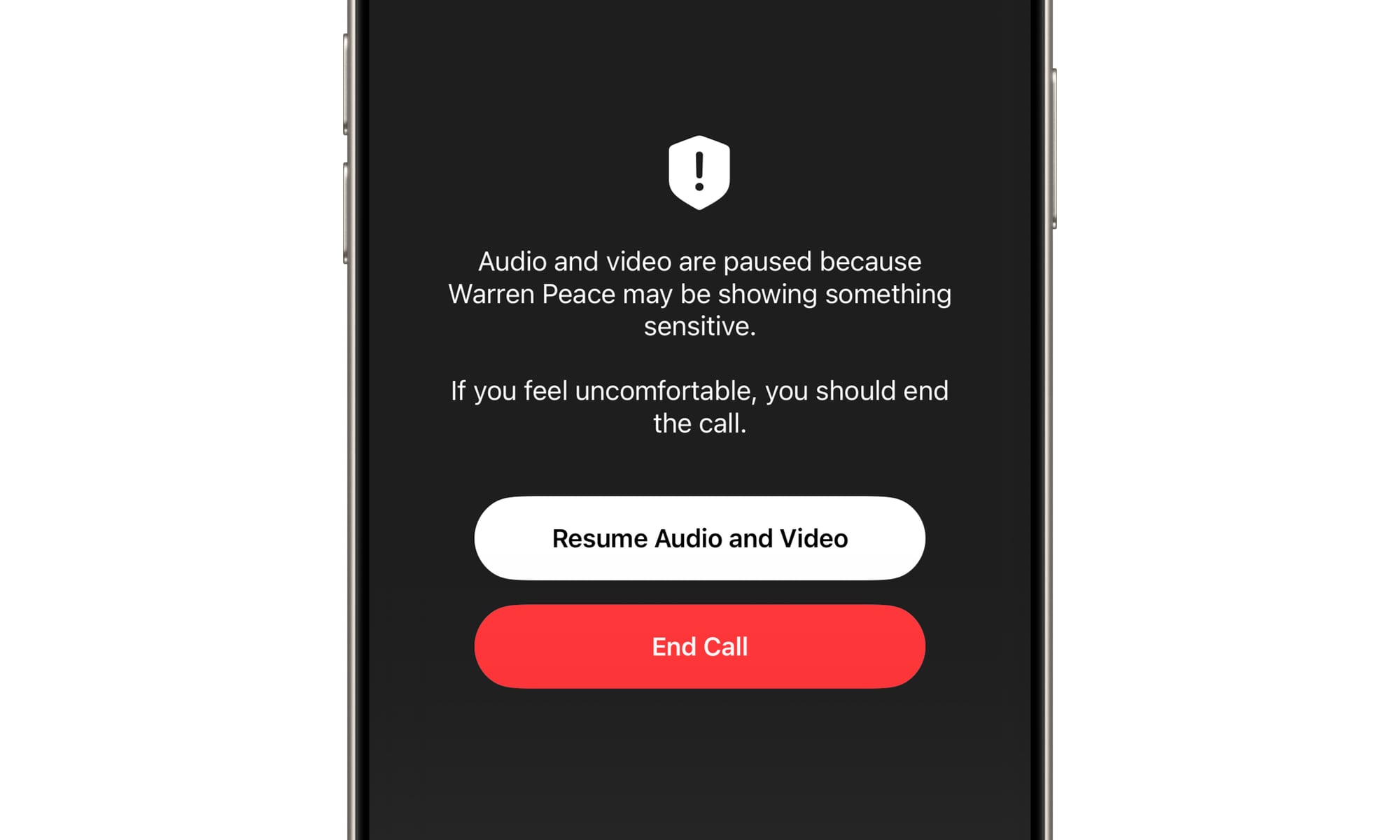iOS 26 beta 2 FaceTime Sensitive Content Warning 2
