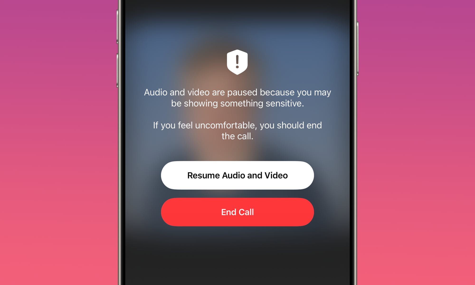 iOS 26 beta 2 FaceTime Sensitive Content Warning
