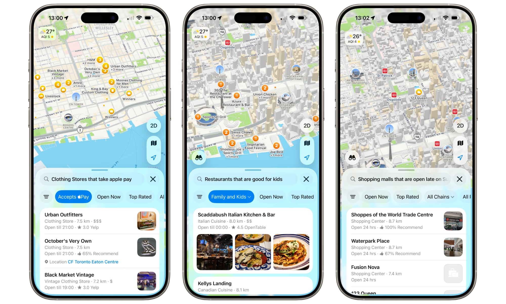 Apple Maps iOS 26 beta 5 natural language search