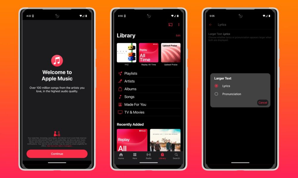 Apple Music for Android 5.0 hero Apple Music for Android 5.0 hero