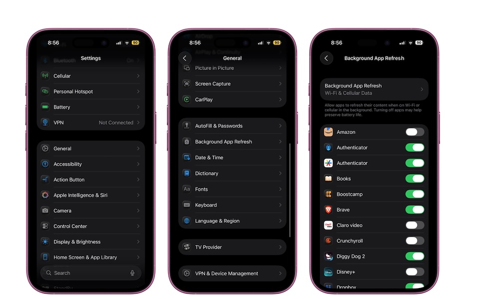 Background App Refresh iPhone
