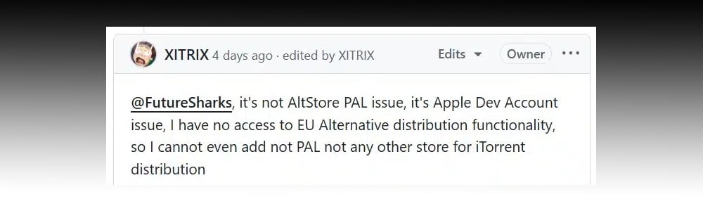 XITRIX on iTorrent AltStore PAL problem.jpg