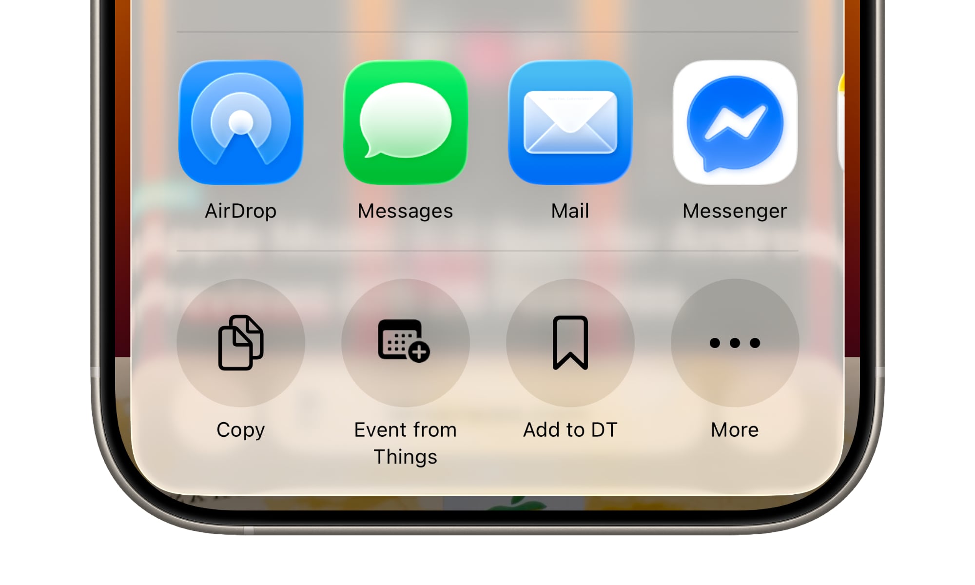 iOS 26 beta 5 AirDrop icon share sheet