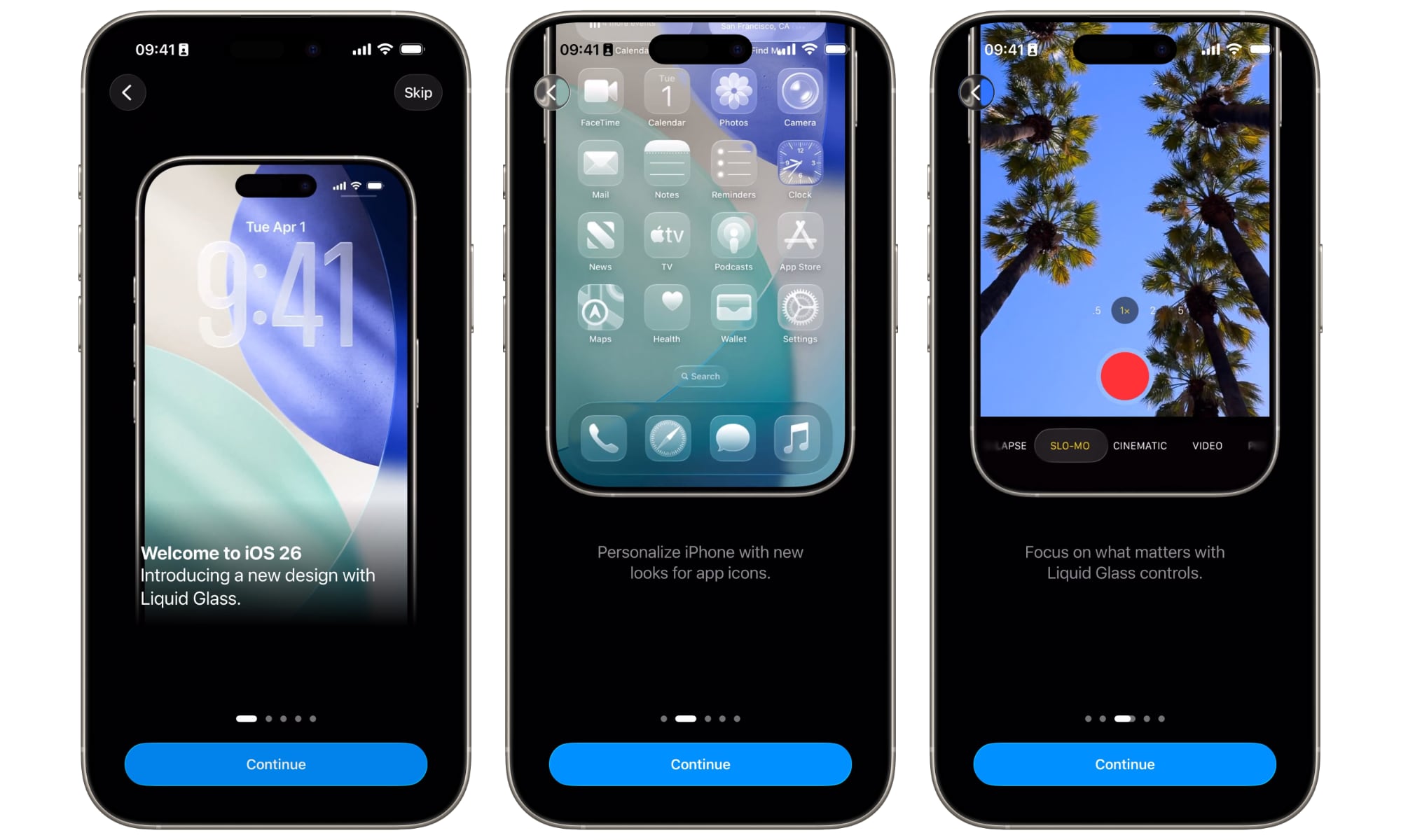 iOS 26 beta 6 onboarding