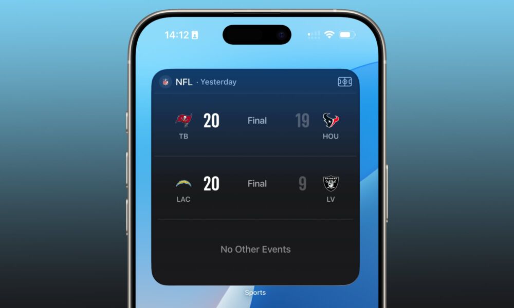 Apple Sports Widget hero