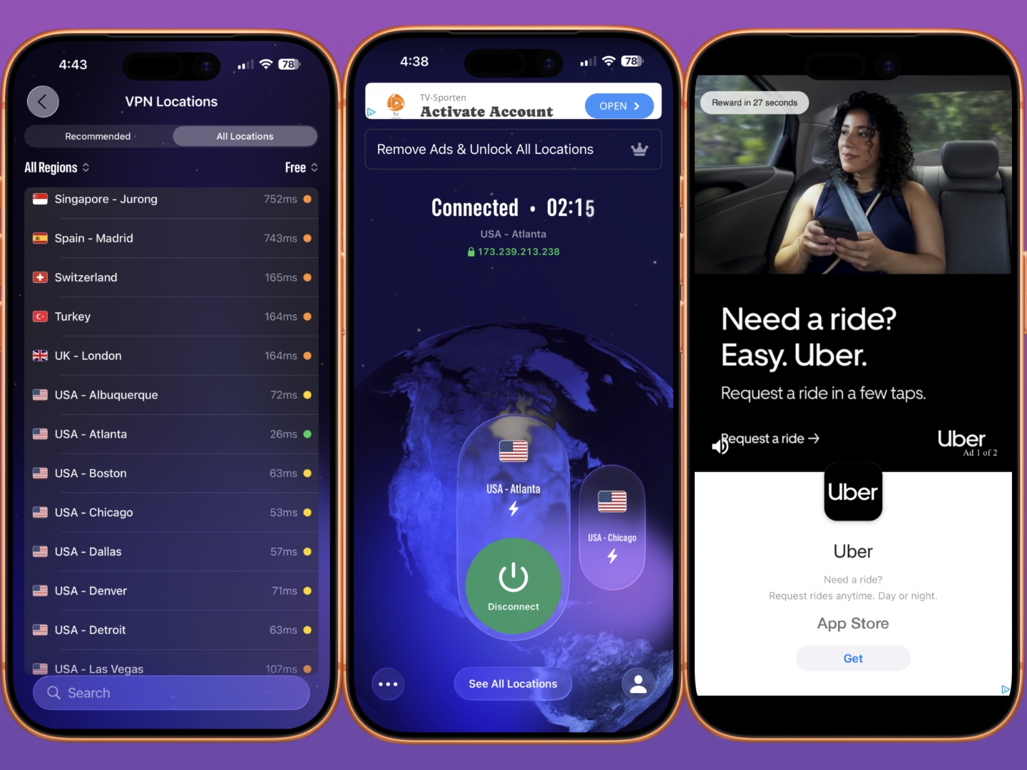 EventVPN screenshots 1