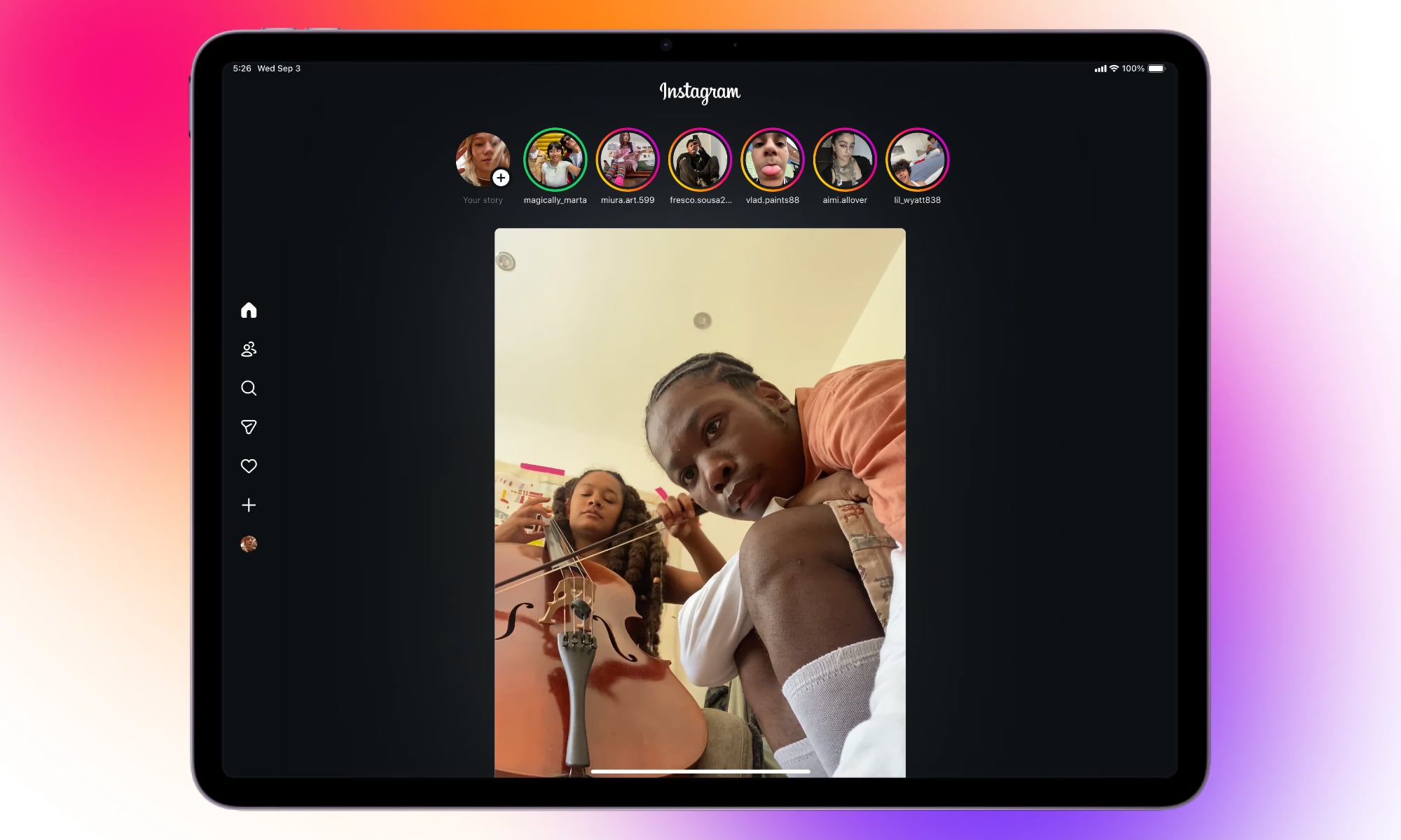 Instagram for iPad Reels