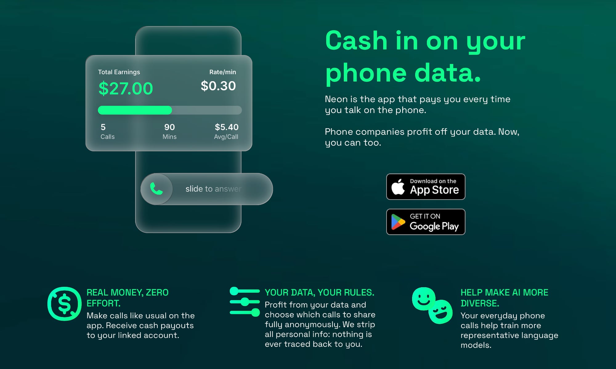Neon app website