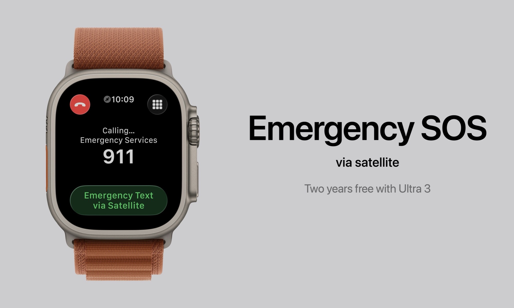 Apple Watch Ultra 3 Emergency SOS via Satellite