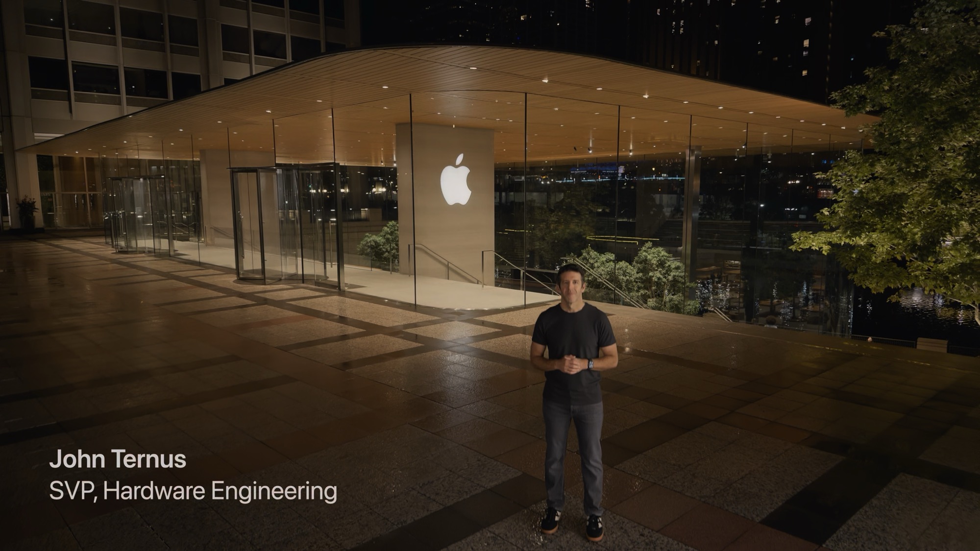 John Ternus presenting at September 2025 Apple event.