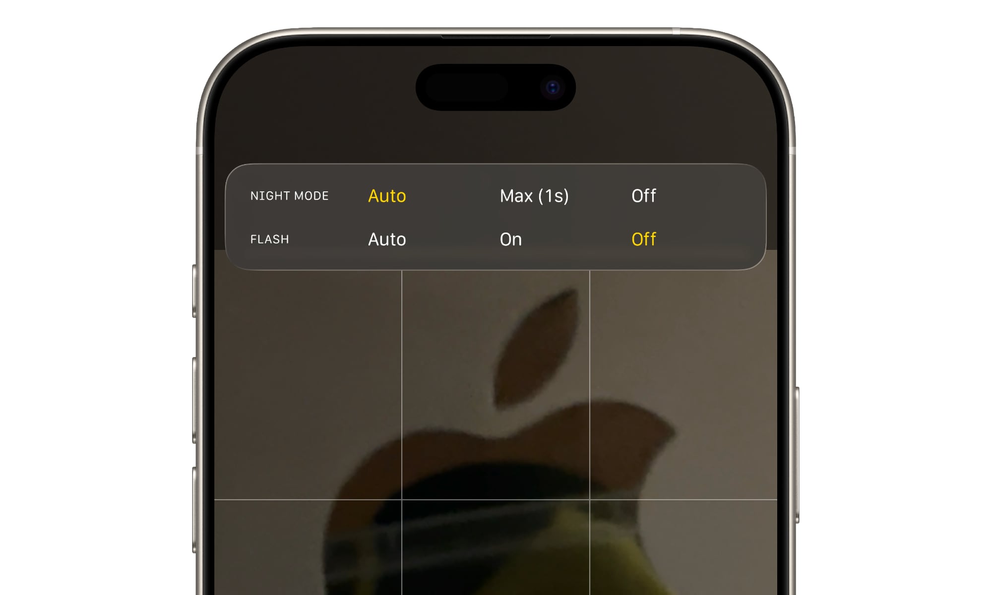 iOS 26 Camera Flash Settings