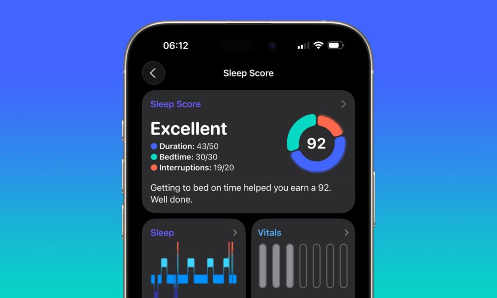 iOS 26 Sleep Score hero