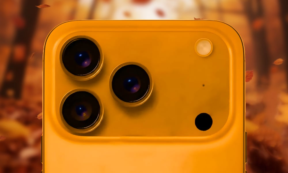 iPhone 17 Pro concept orange fall leaves iPhone 17 Pro concept orange fall leaves