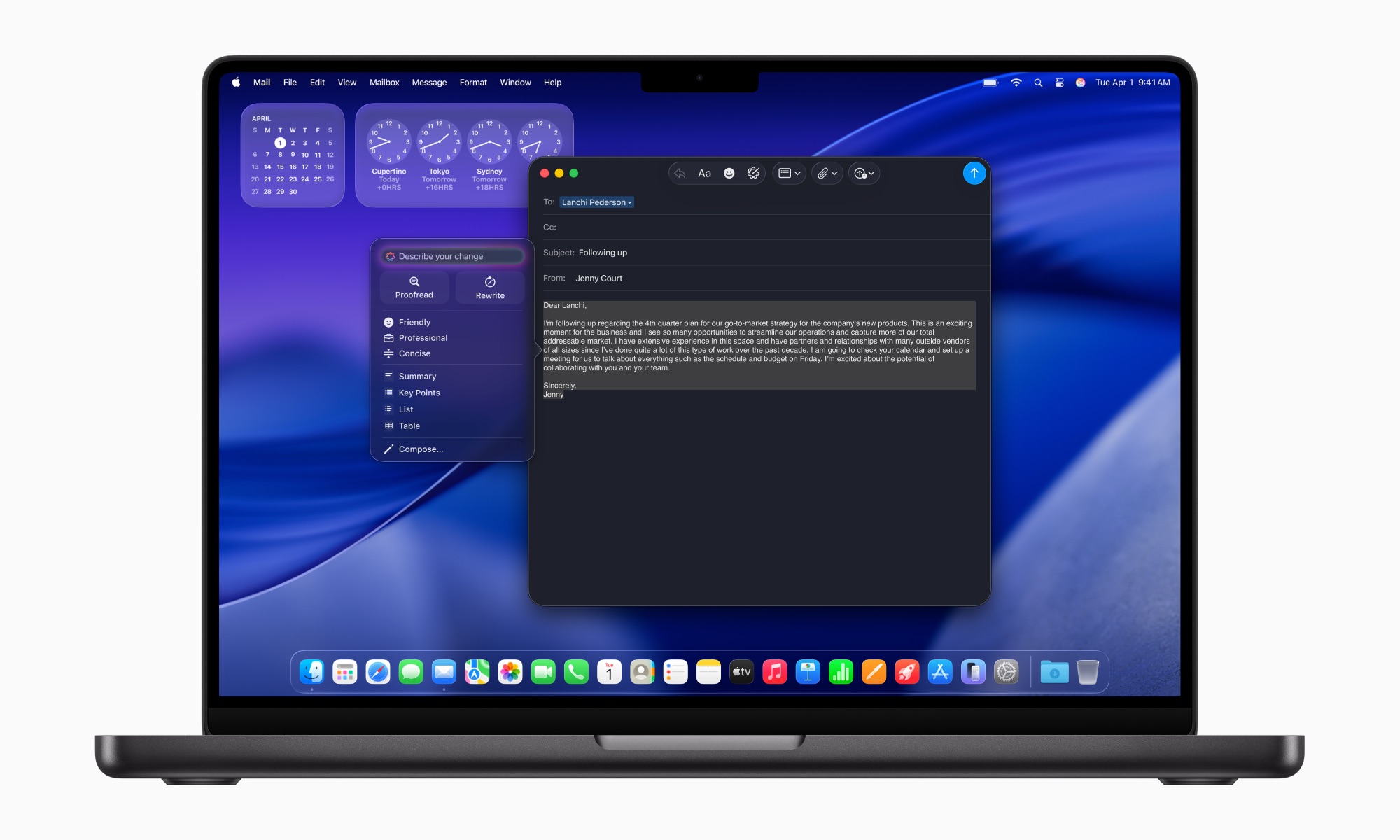Apple M5 Writing Tools 251015