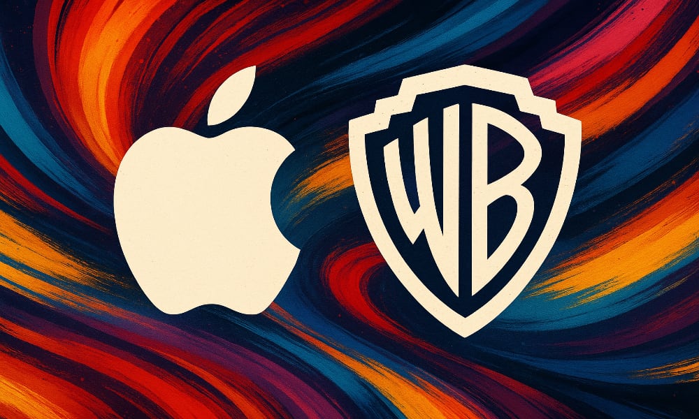 Apple and WB logos