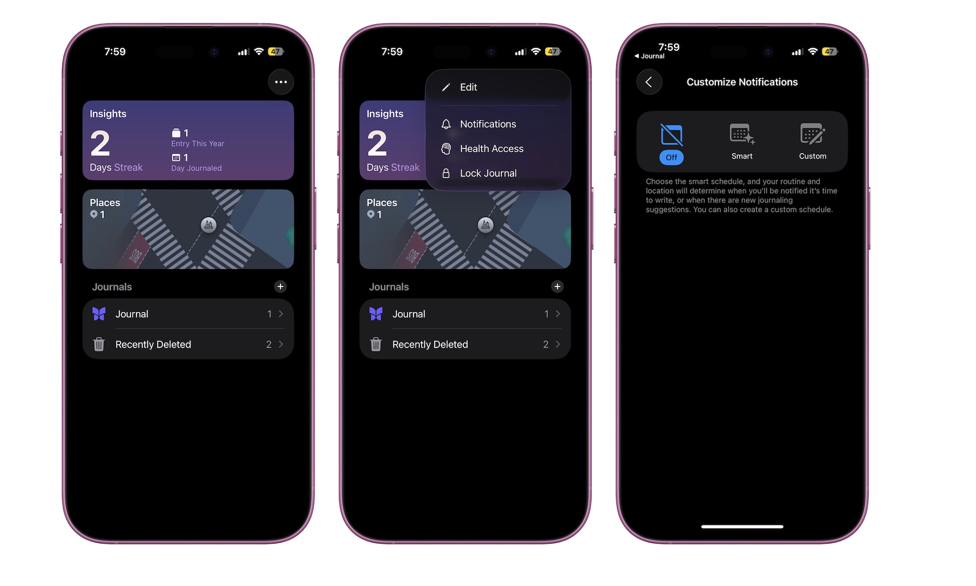 Create Journal Reminders on iPhone