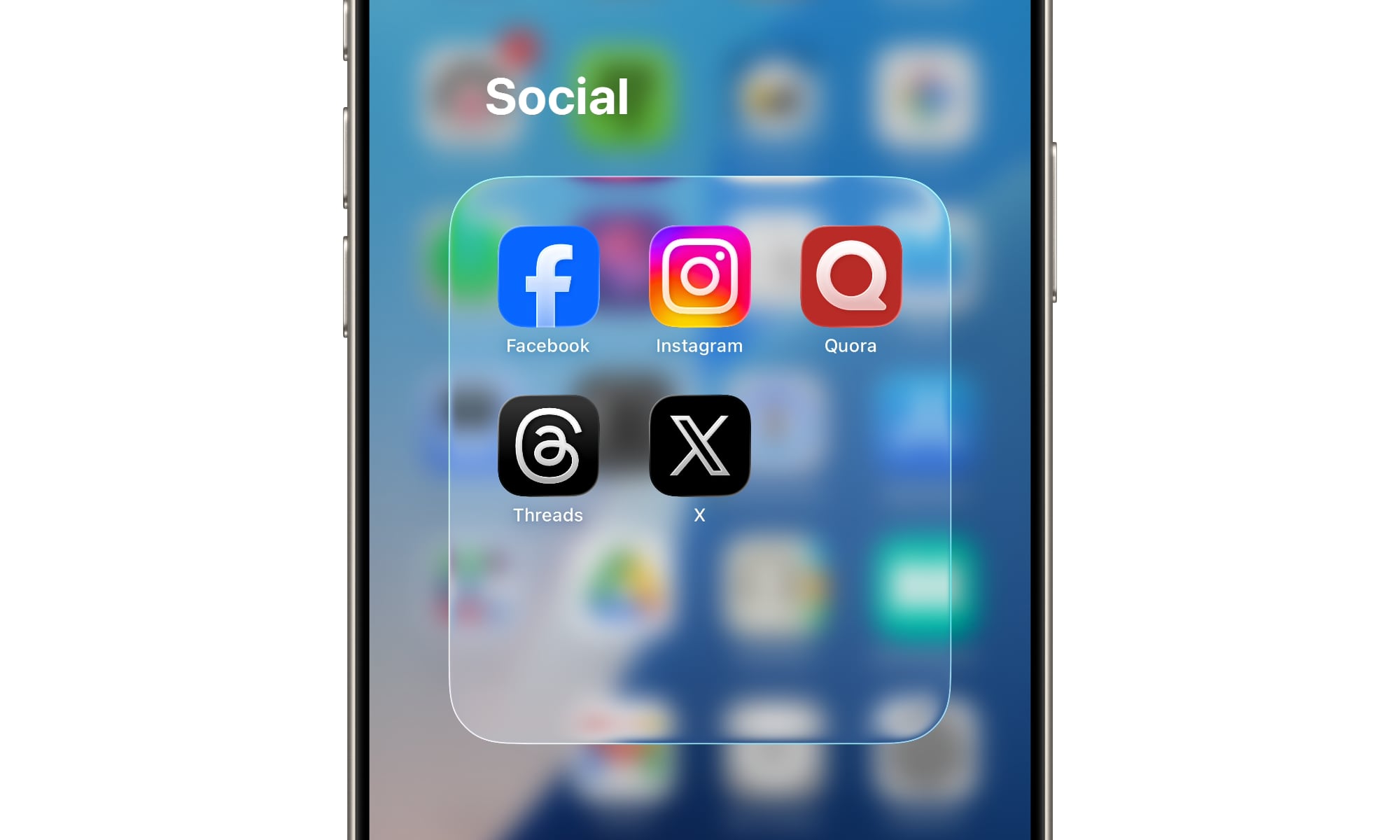 iOS 26.1 beta 2 left justified folder titles