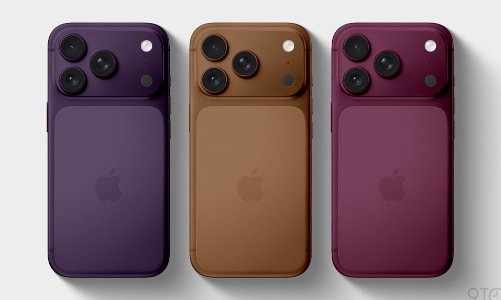 iPhone 18 Pro rumored color renders purple coffee burgundy 9to5Mac
