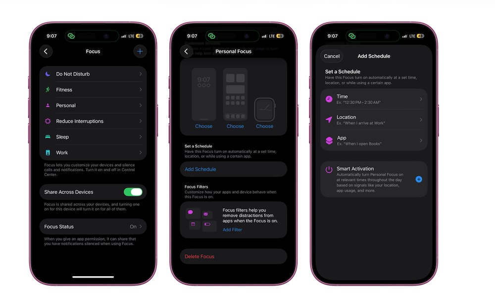 Create a Focus Mode Schedule iPhone