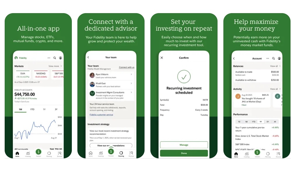 Fidelity Investments App Store