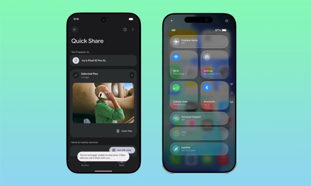 Pixel to iPhone Quick Share AirDrop hero