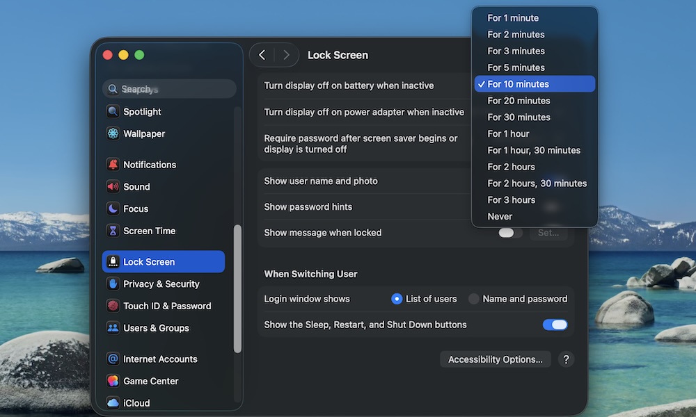 Turn Off Inactive Display Automatically Mac