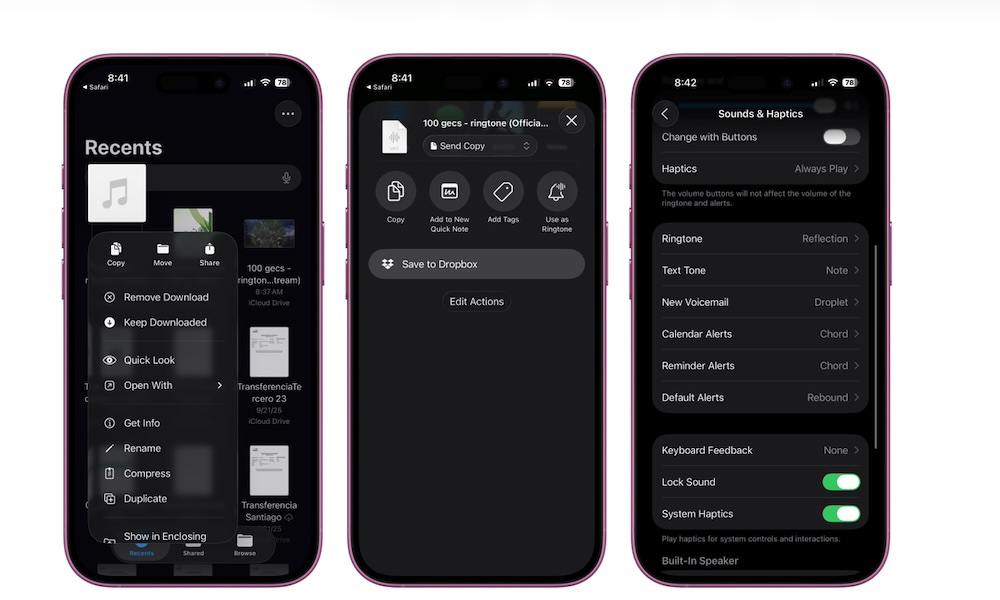 Use any sound as a ringtone iPhone