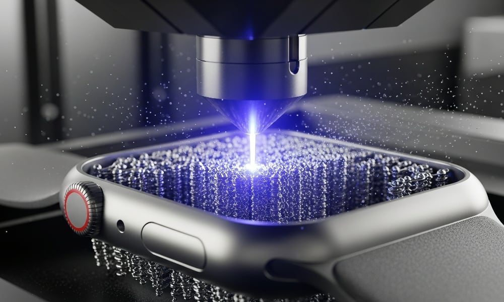 concept image laser 3D printing Apple Watch