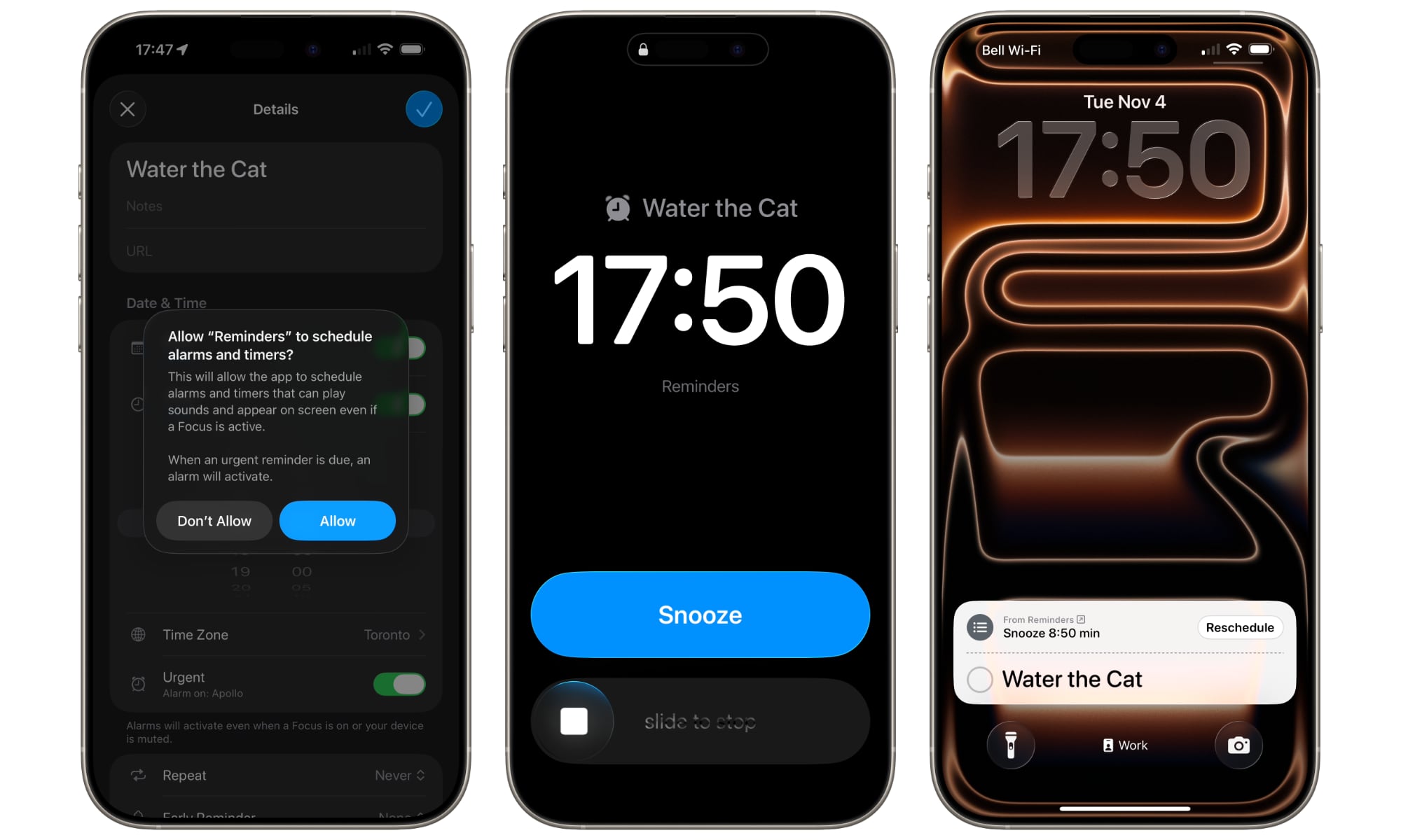 iOS 26.2 beta 1 Alarms in Reminders