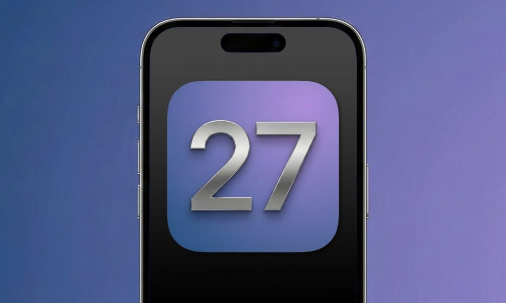 iOS 27 logo concept hero