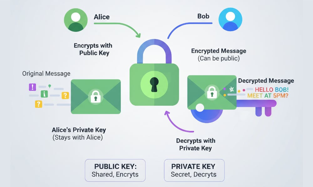 illustration public key cryptography
