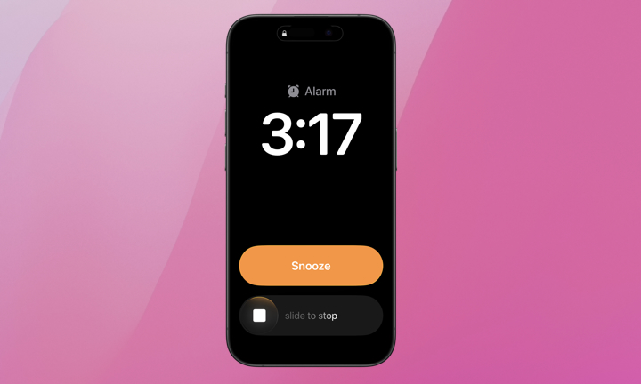 ios26.1 alarm slider