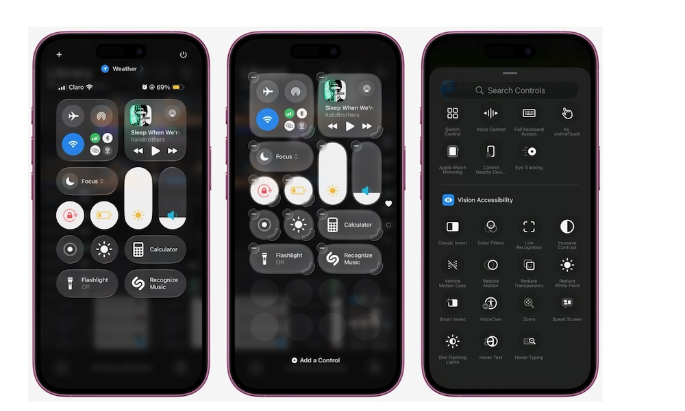 Add Visual Accessibility Controls to Your control Center on iPhone
