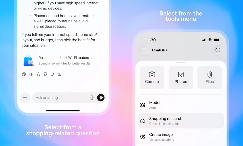 ChatGPT shopping research
