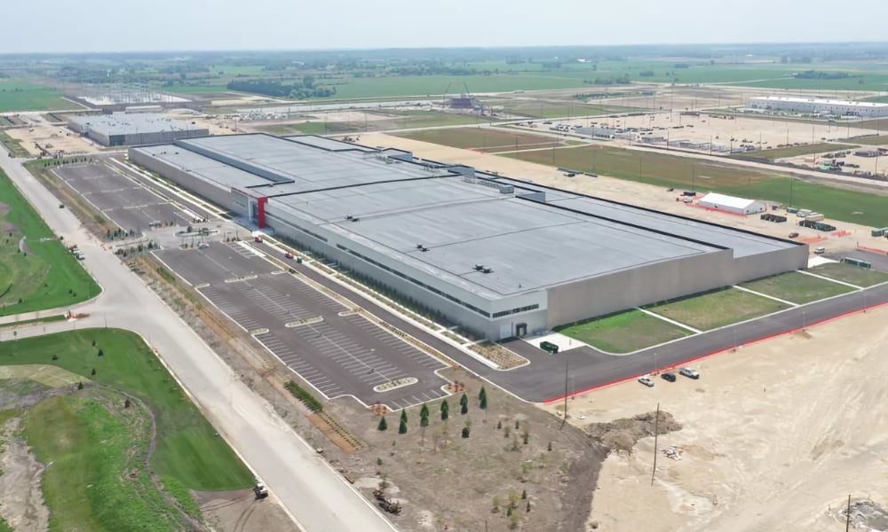 Aerial view of Foxconn facility in Wisconsin.