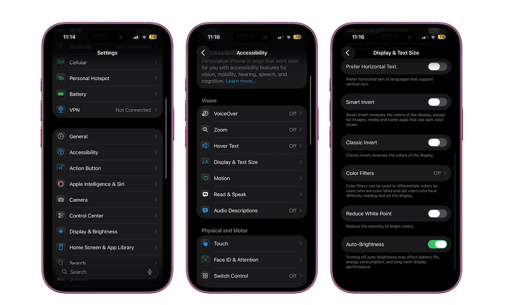 Reduce White Point on iPhone
