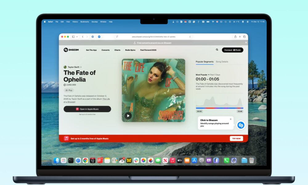Shazam Popular Segments