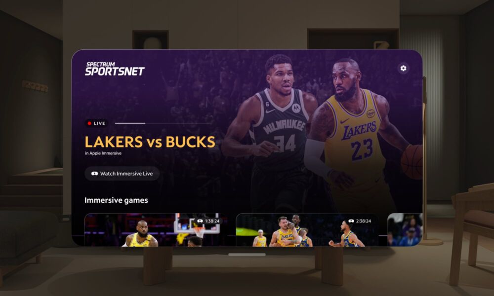 Apple Immersive Video Spectrum SportsNet app