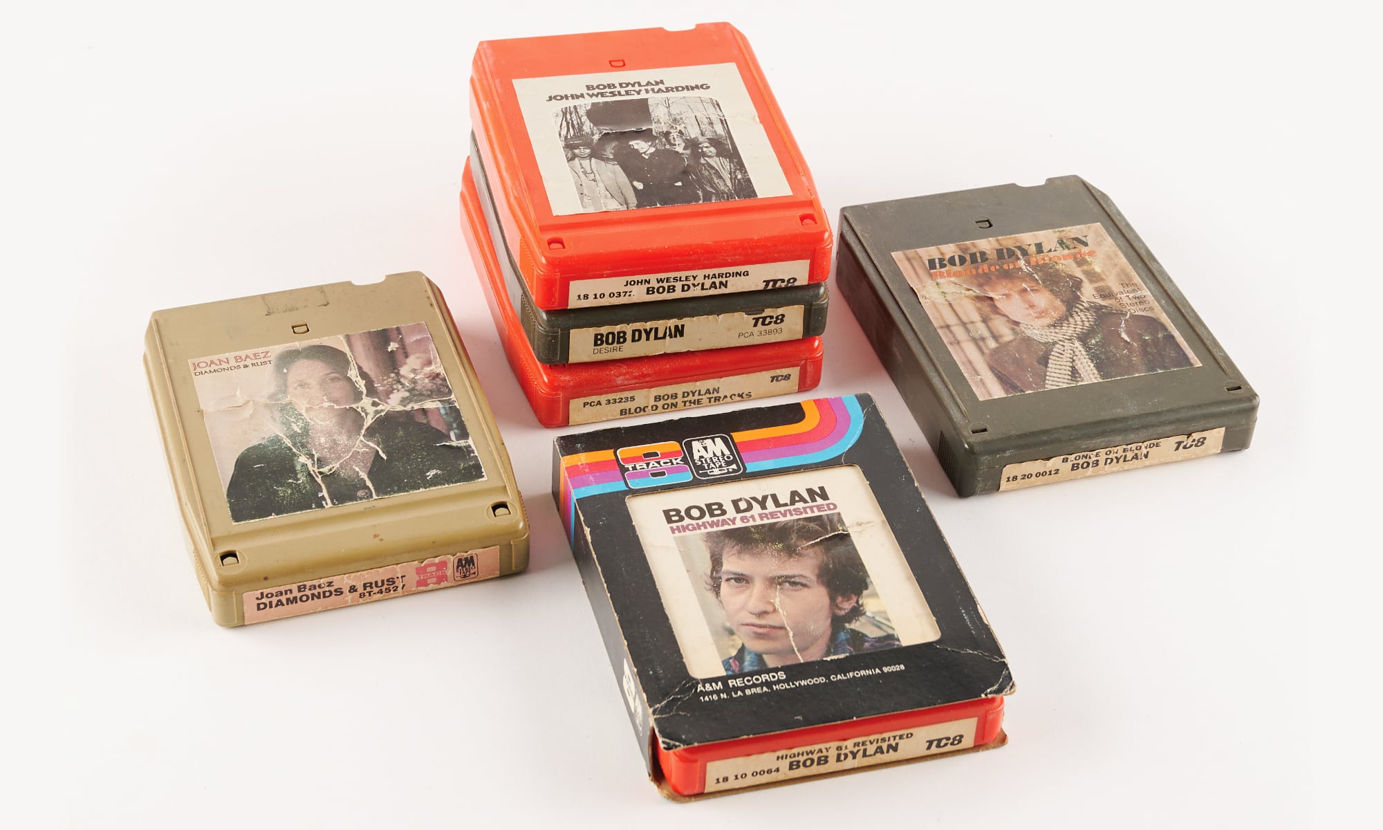 Steve Jobs RRAuction 8 track tapes Dylan Baez