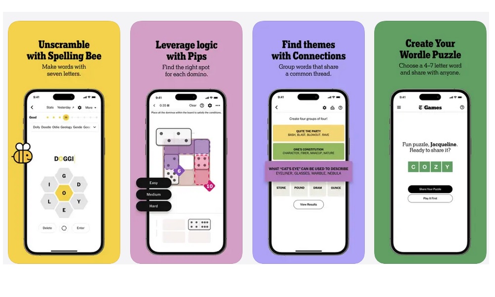 NYT Games app Store