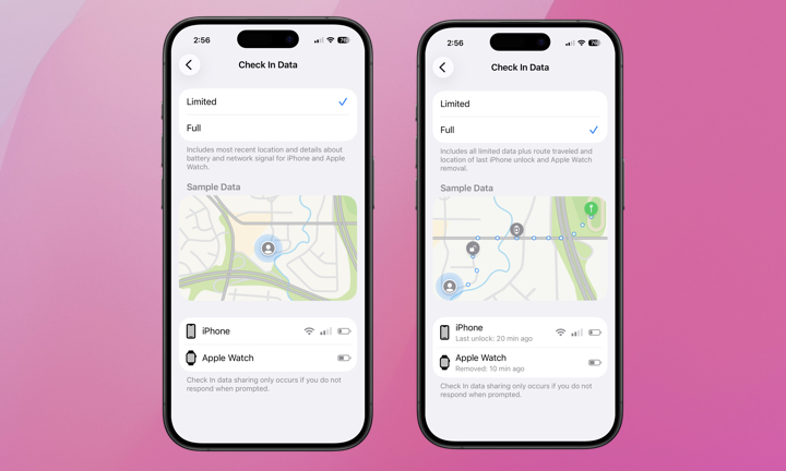 iPhone Check In Data