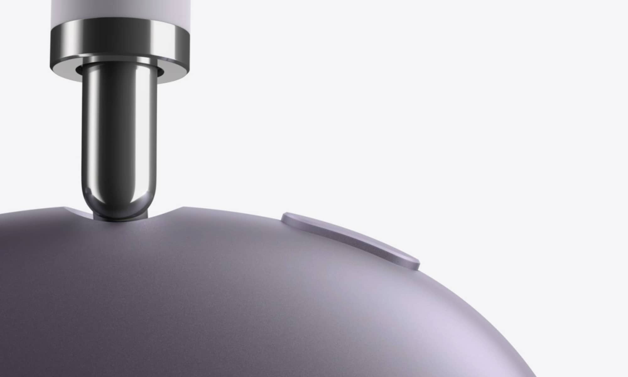 Closeup of AirPods Max 2 button.