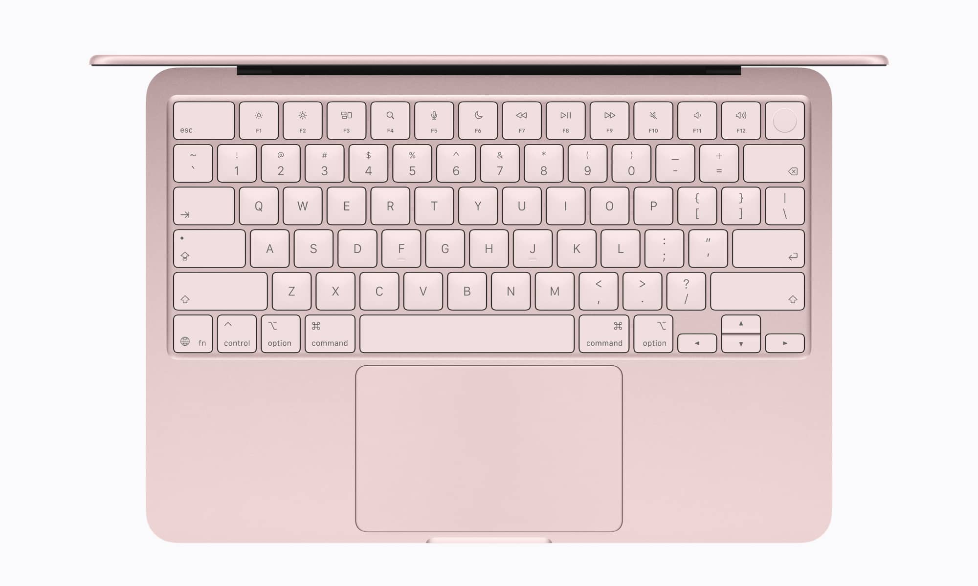 Blush MacBook Neo Keyboard.