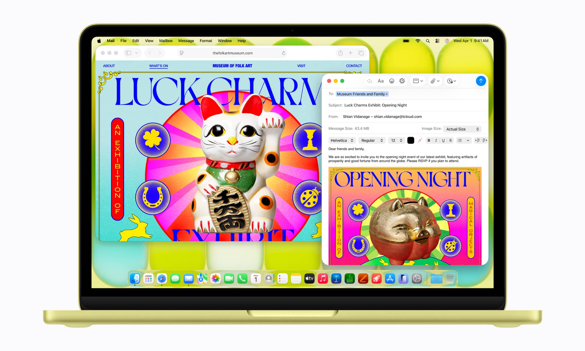 Apple MacBook Neo multitasking browsing web and answering emails