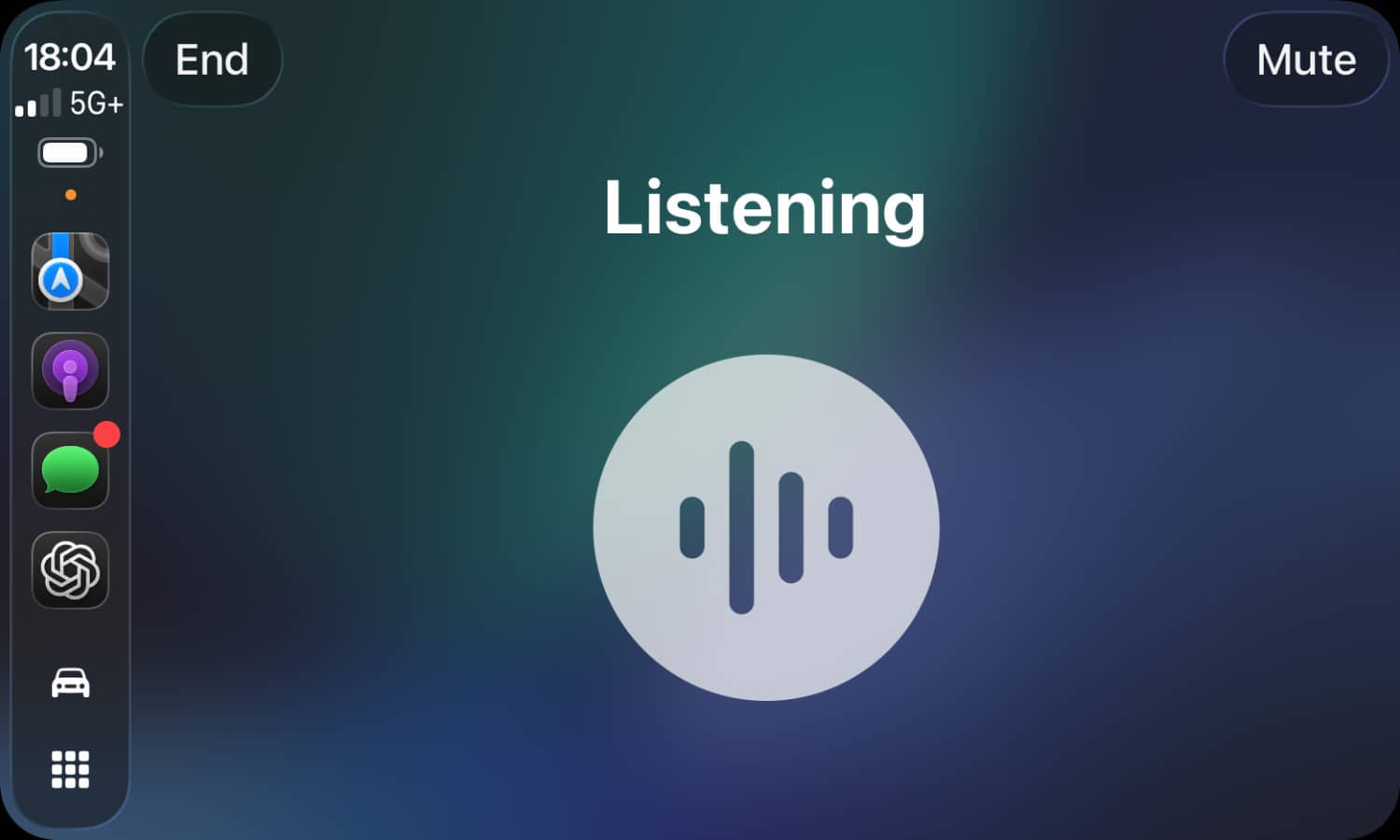 ChatGPT CarPlay iOS 26.4 listening