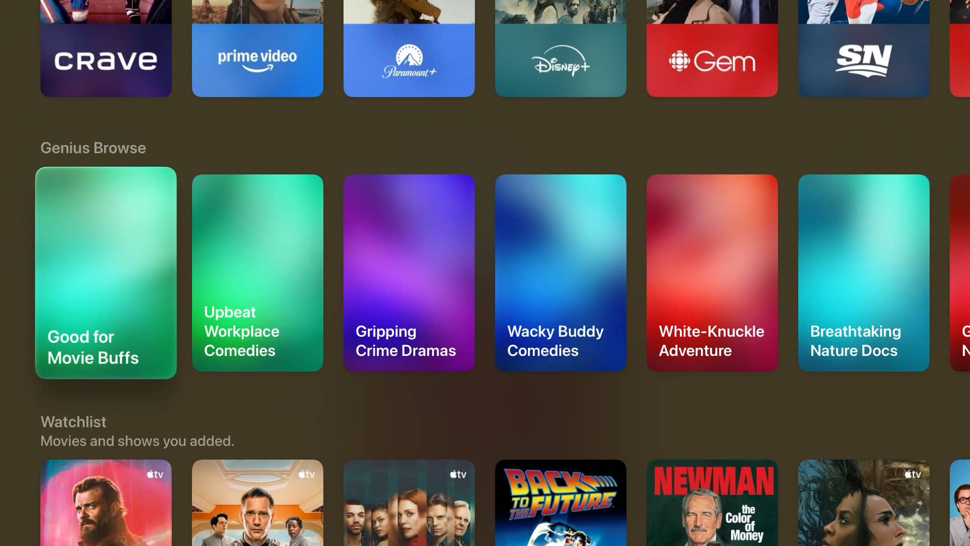 tvOS 26.4 Genius Browse
