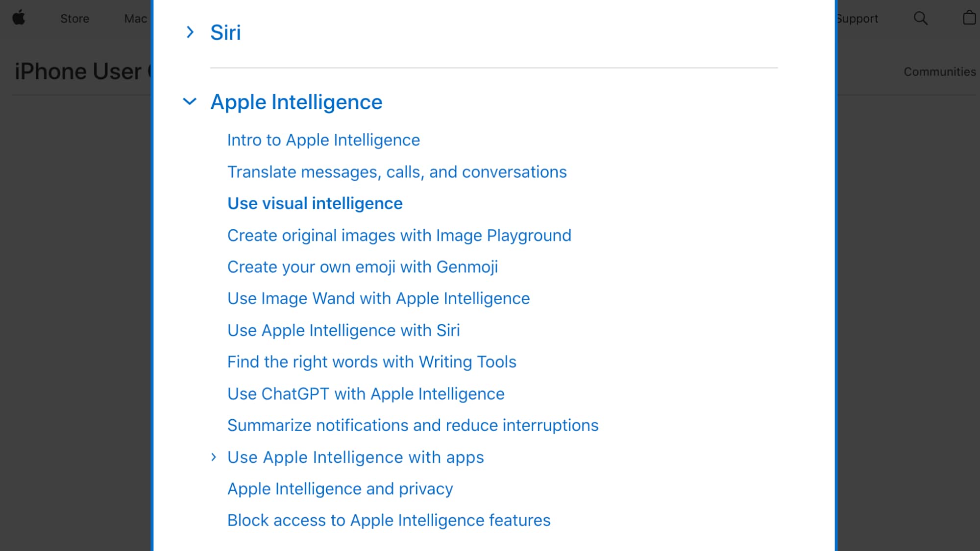 Apple Intelligence iOS 26 User Guide TOC